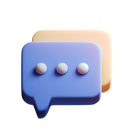 메시지  3D Icon