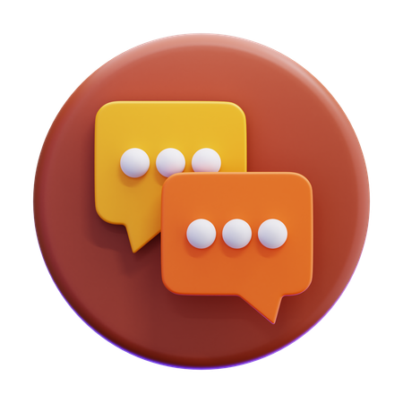 メッセージ  3D Icon