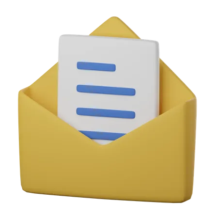 Message  3D Icon