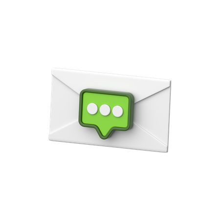 Message  3D Icon