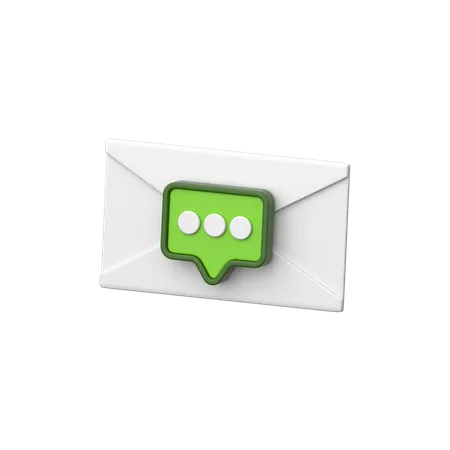 Message  3D Icon