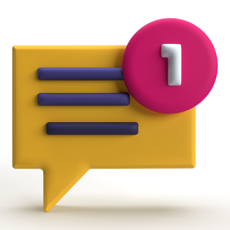 Message  3D Icon