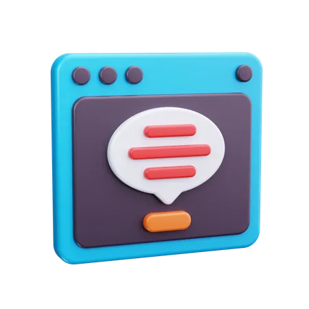 Message  3D Icon