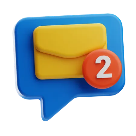 Message  3D Icon