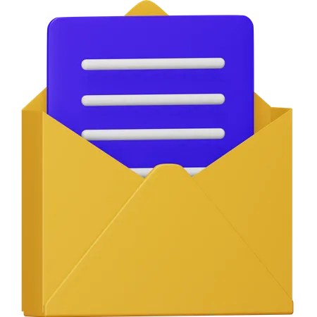 Message  3D Icon