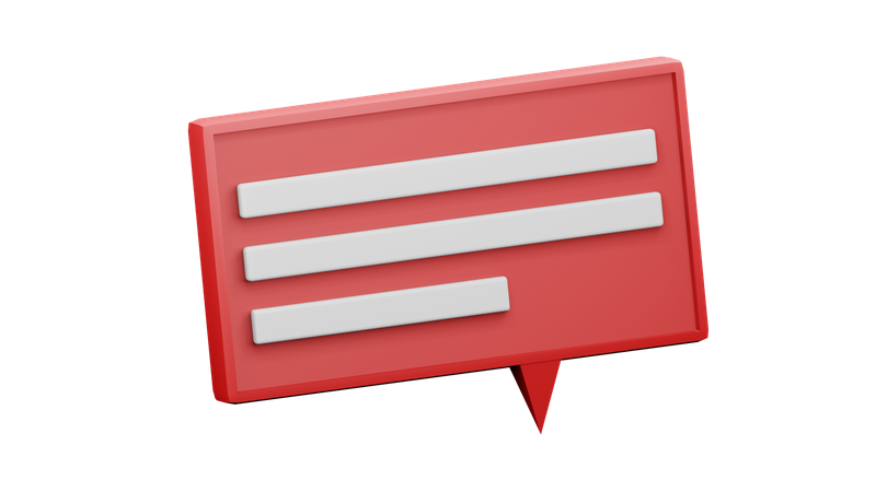 Message  3D Icon
