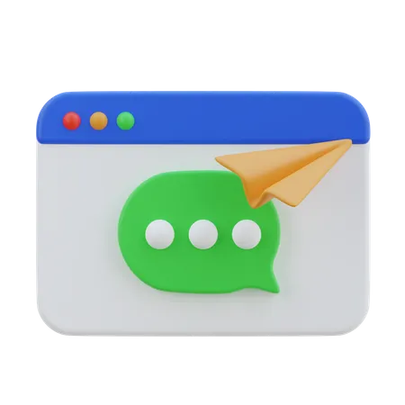 Message  3D Icon
