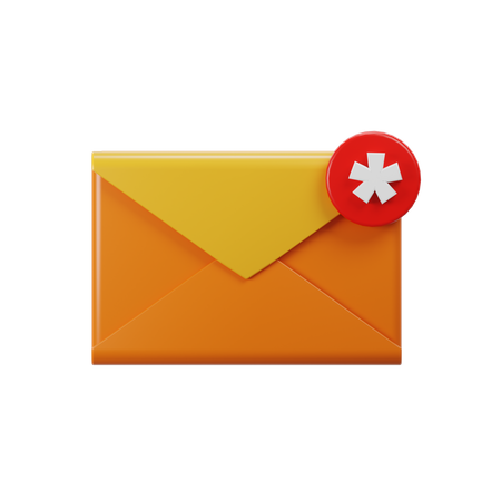 Message Alert  3D Icon