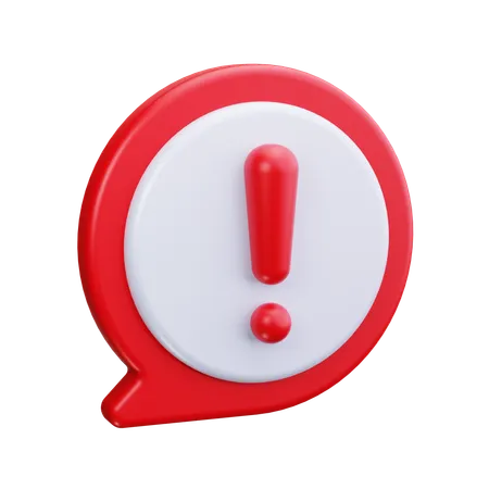 Message Alert  3D Icon