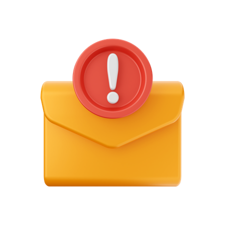 Message Alert  3D Icon