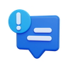 alert message emoji 3d