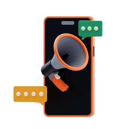 Message Announcement  3D Icon