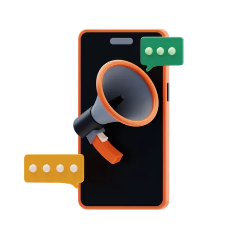 Message Announcement  3D Icon