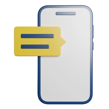 Message App  3D Icon