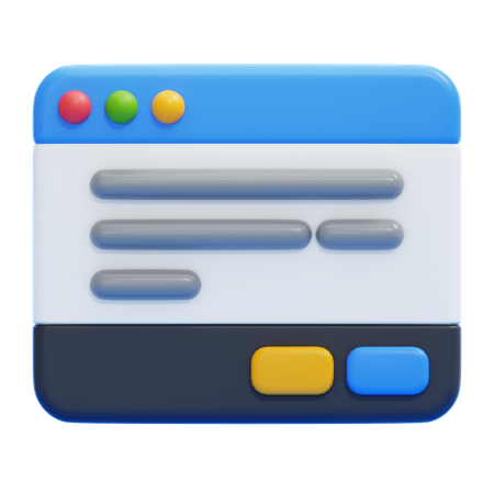 메세지 박스  3D Icon