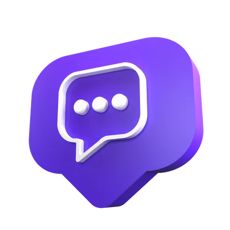 Message Bubble  3D Icon