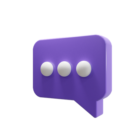 Message Bubble  3D Icon