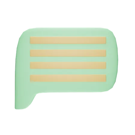 Bulle de message  3D Icon