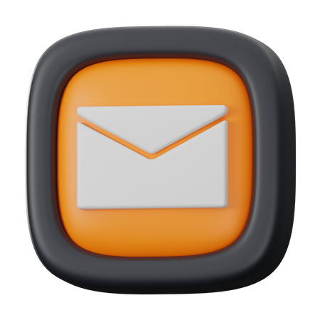 Message Button  3D Icon