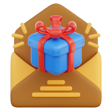 Message de cadeau  3D Icon