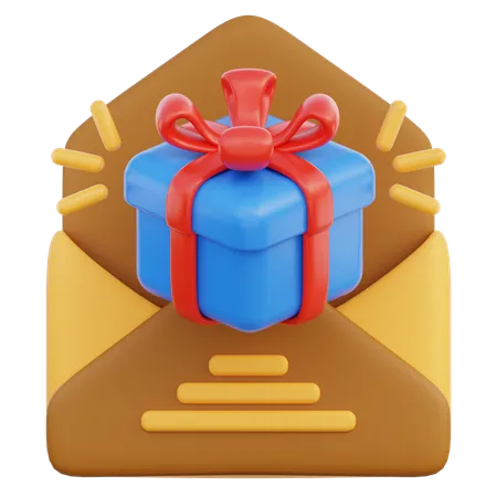 Message de cadeau  3D Icon