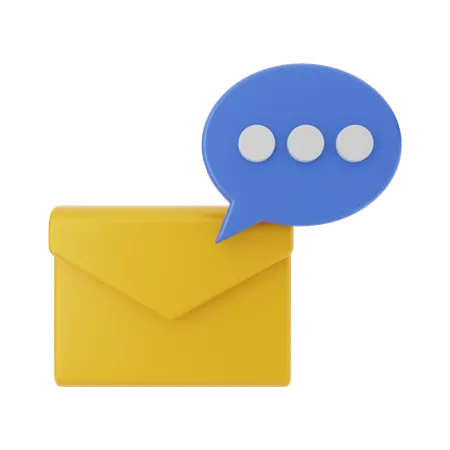 Message Chat Bubble  3D Illustration