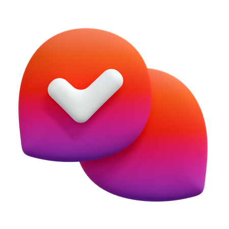 Message Check  3D Icon