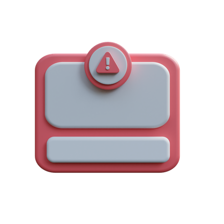 Message d'alerte  3D Icon