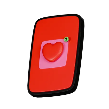 Message d'amour  3D Icon