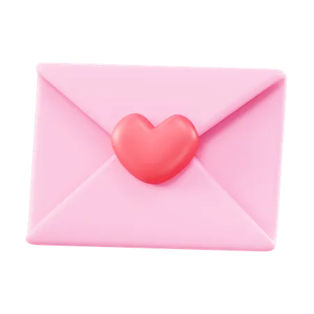 Message d'amour  3D Icon