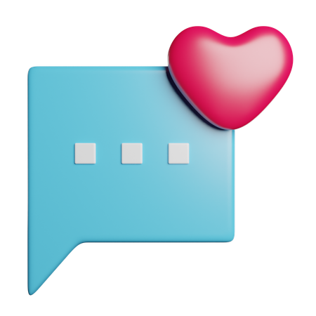 Message d'amour  3D Icon