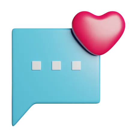 Message d'amour  3D Icon