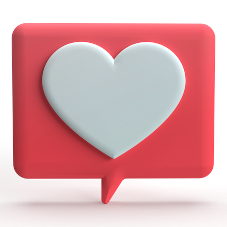 Message d'amour  3D Icon