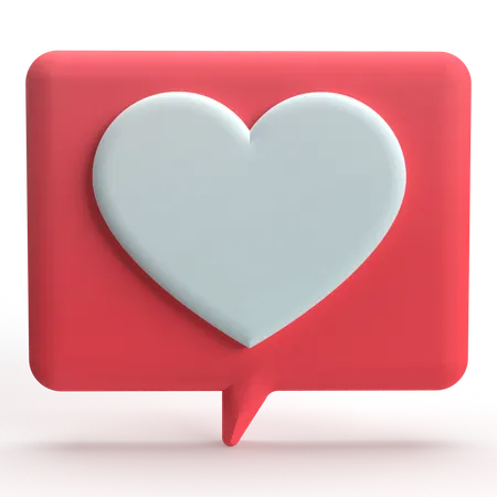 Message d'amour  3D Icon
