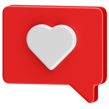 Message d'amour  3D Icon