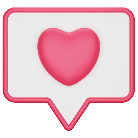 Message d'amour  3D Icon