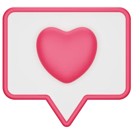 Message d'amour  3D Icon