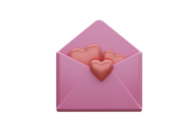 Message d'amour  3D Icon