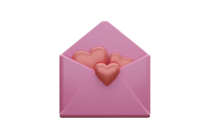 Message d'amour  3D Icon