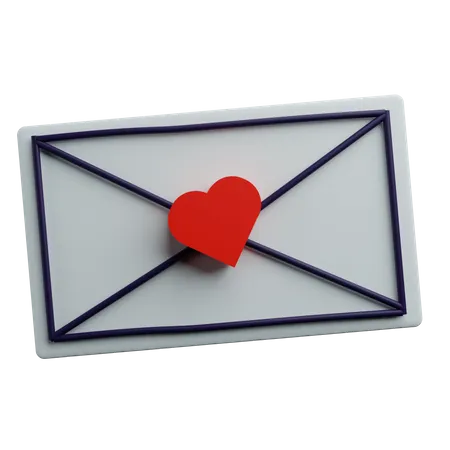 Message d'amour  3D Sticker