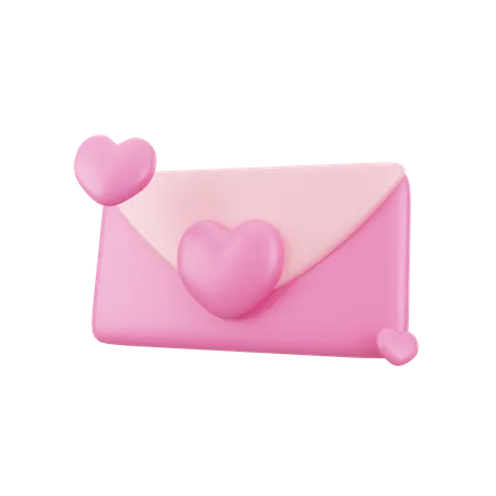 Message d'amour  3D Icon