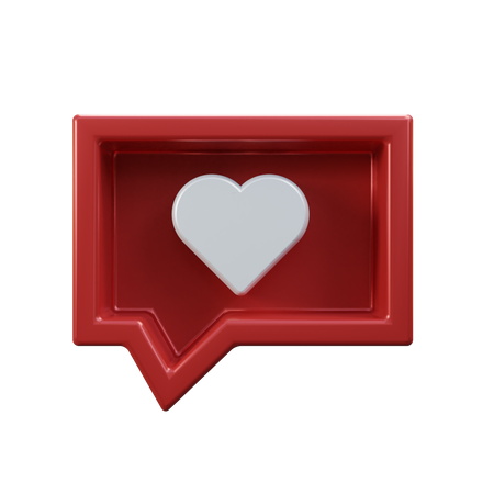 Message d'amour  3D Icon