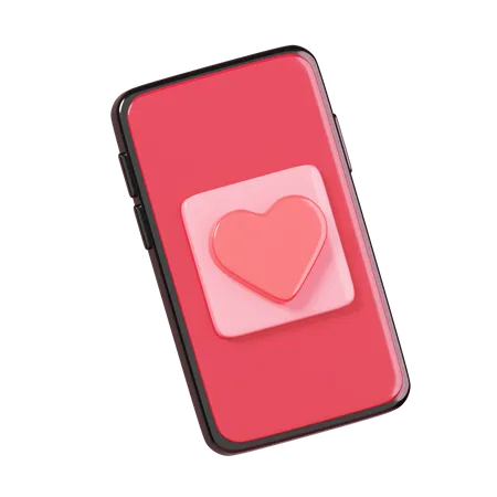 Message d'amour en ligne  3D Icon