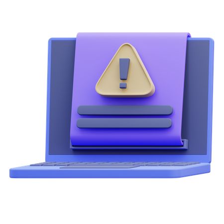 Message d'alerte  3D Icon