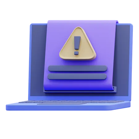 Message d'alerte  3D Icon