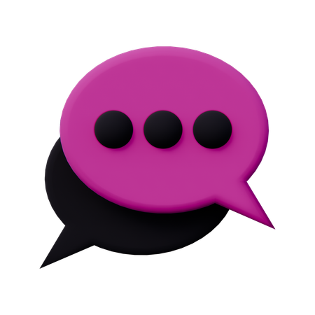 Message de discussion  3D Icon