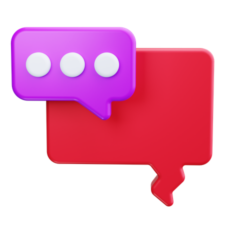 Message de discussion  3D Icon