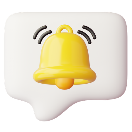 Message de cloche  3D Icon