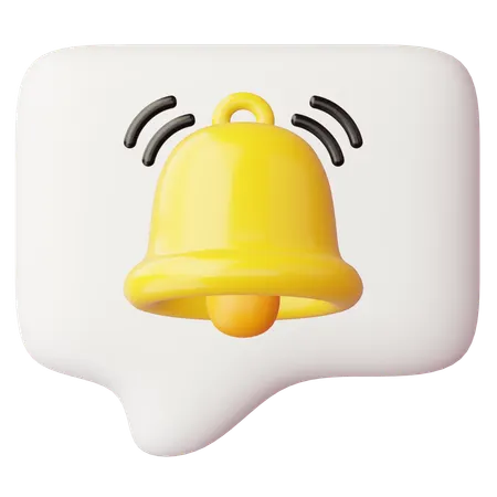 Message de cloche  3D Icon