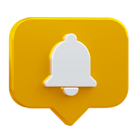 Message de notification  3D Icon